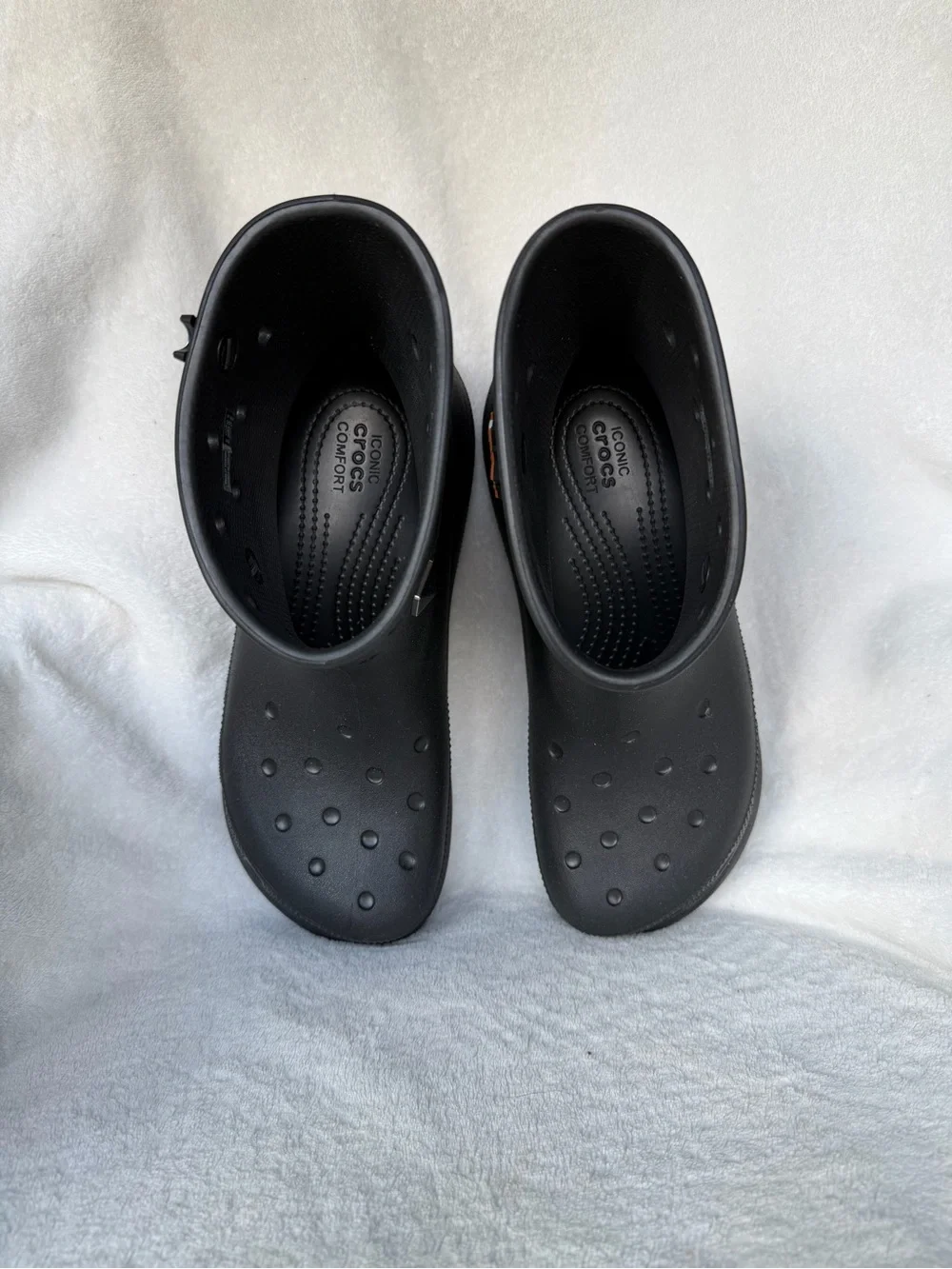 Crocs Unisex Crush Ankle Boots M6 / W 8 With Charms